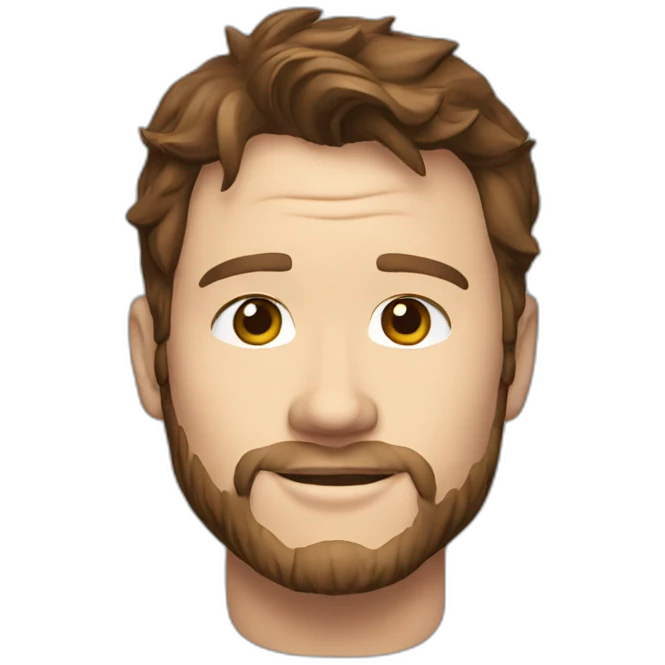 Chris Pratt brunette t-shirt emoji