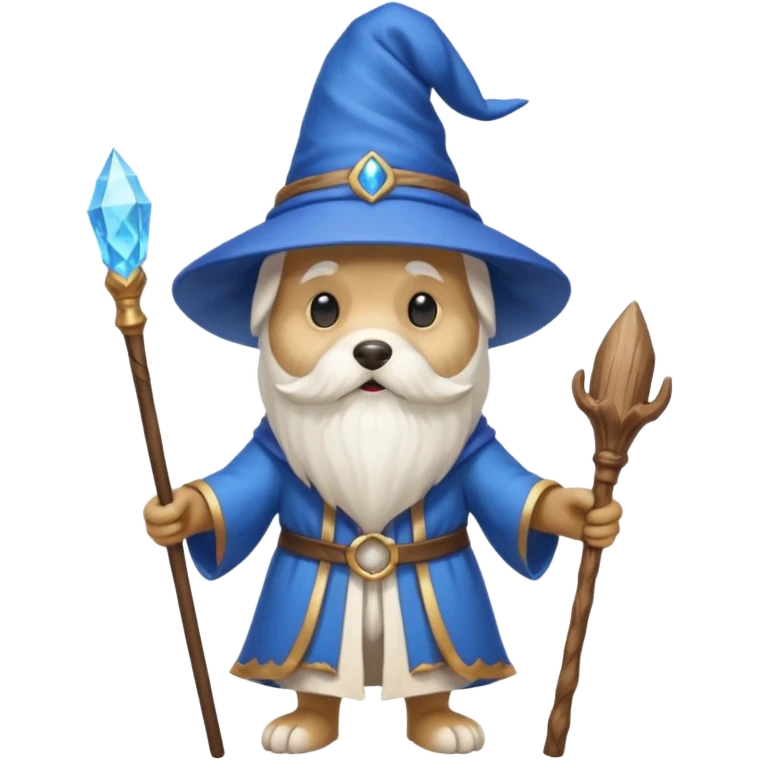 Dog wizard emoji