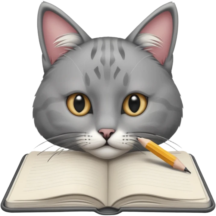 a pencil drawing in a notebook  emoji