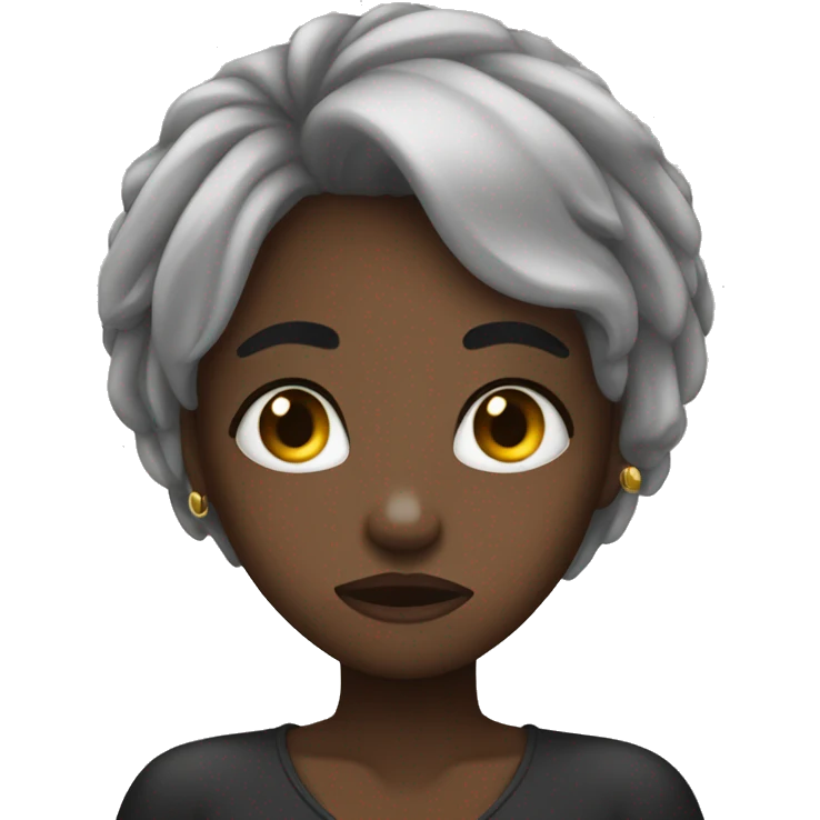 face palm black girl dissapointed emoji