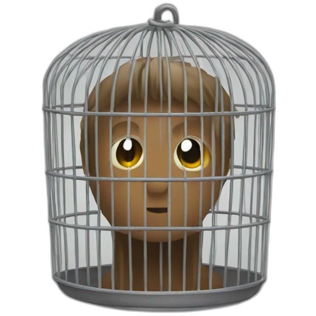a cage emoji