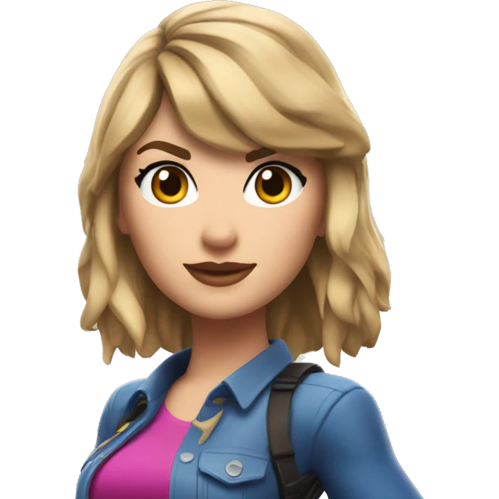 Taylor swift as a fortnite character emoji