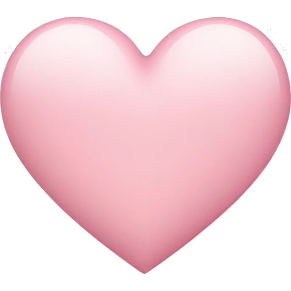 light pink heart emoji