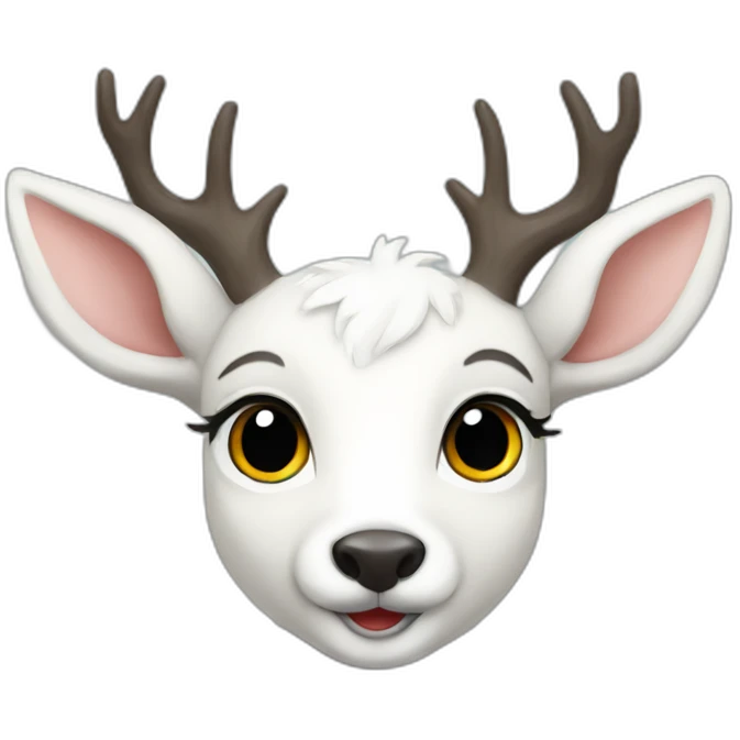 white deer kids emoji