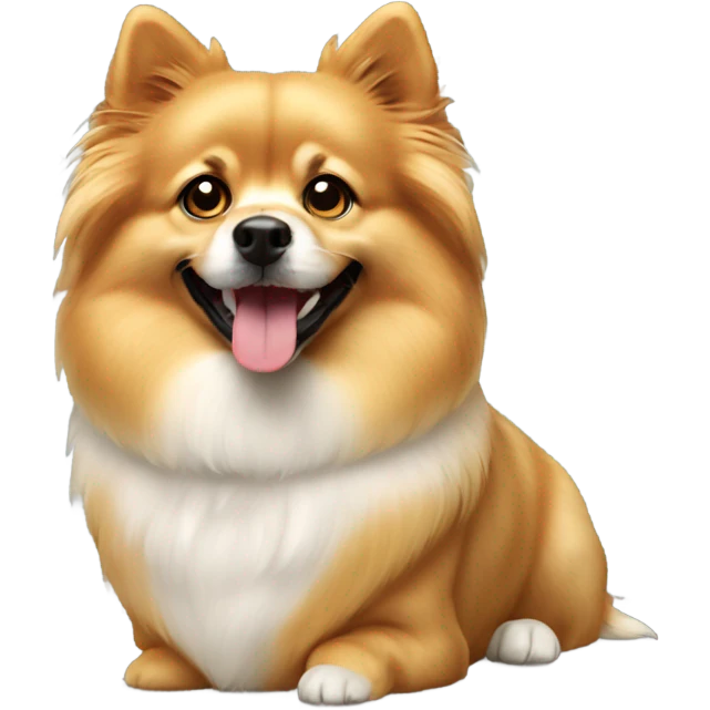 spitz dog golden emoji