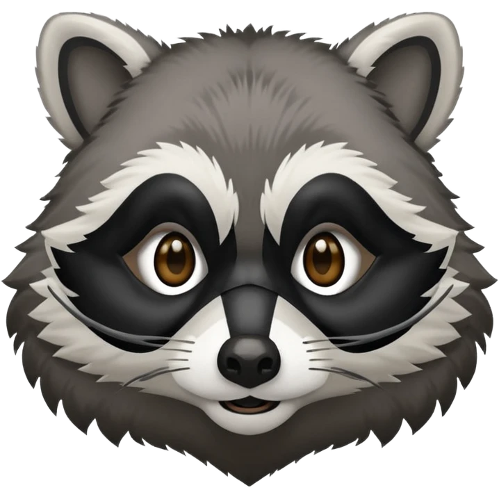 Snarky racoon bandit emoji