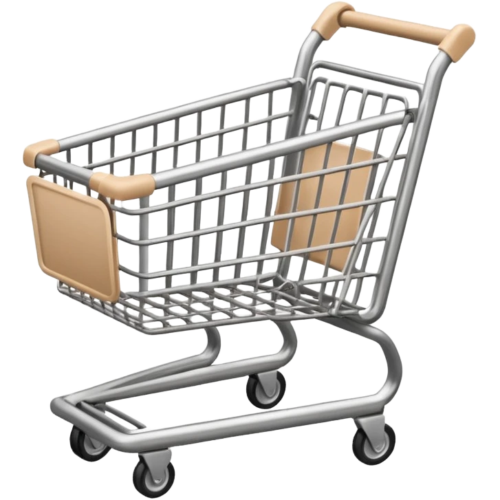 Beige shopping cart  emoji