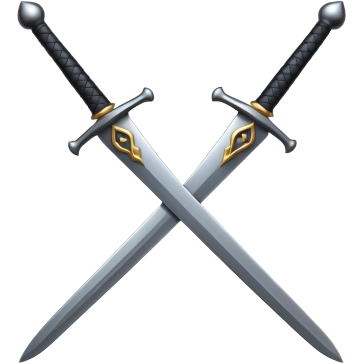 black swords emoji