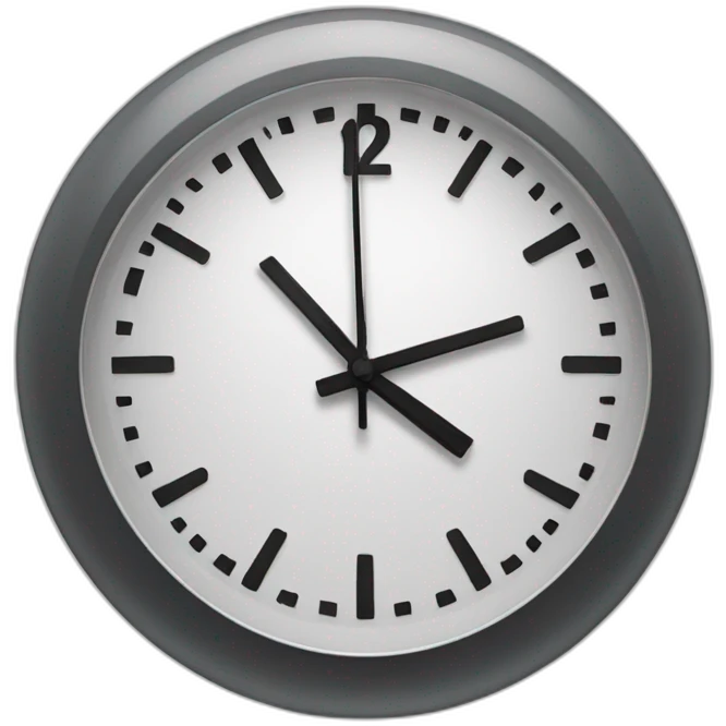 clock expouted emoji