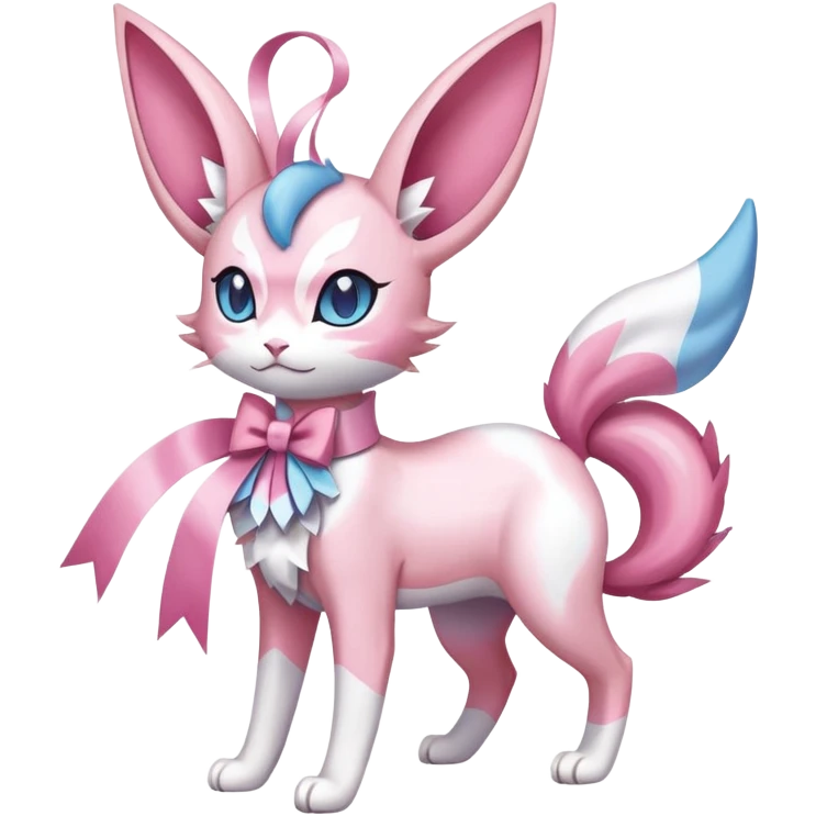 Sylveon-Delcatty-Fakémon-hybrid-creature (full body)  emoji
