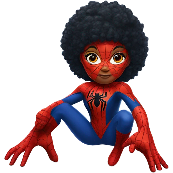 Little girl Spider-Man emoji