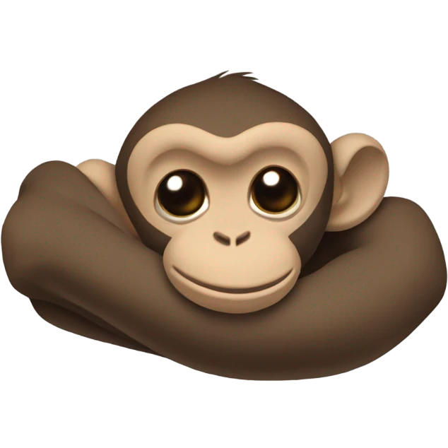 Monkey sleeping emoji