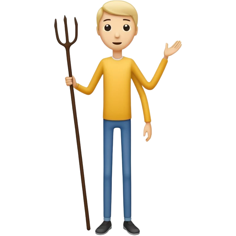 High stick figure  emoji