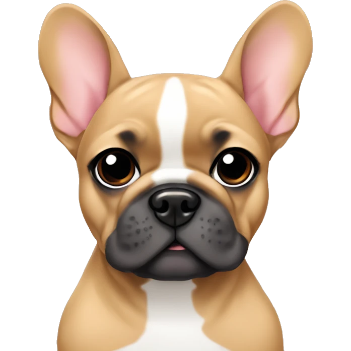 Fawn color cute Frenchie  emoji