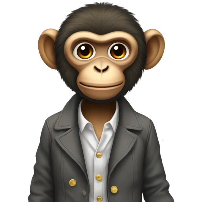 Monkey in clothes emoji