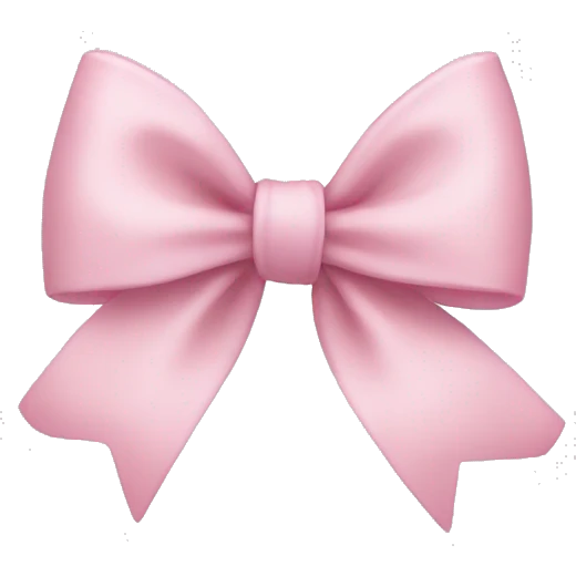 light pink bow emoji