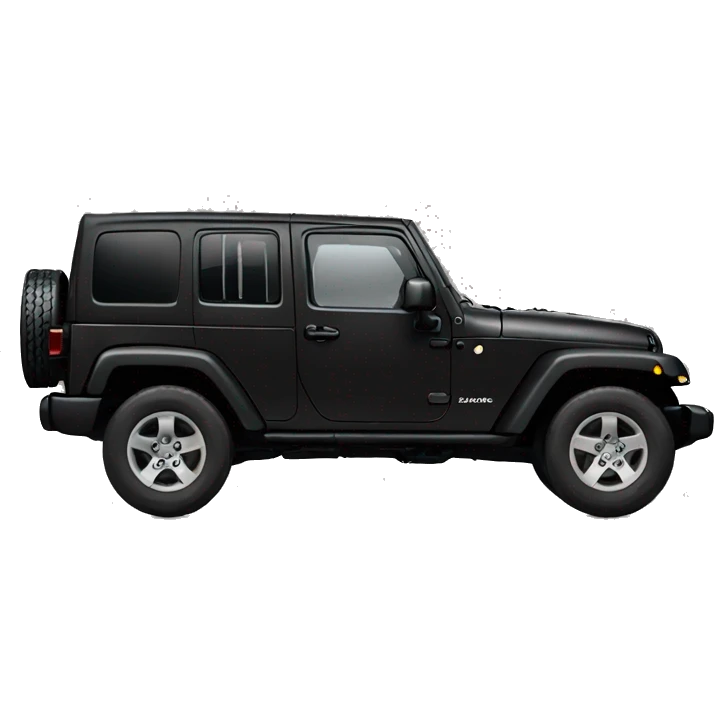 Black Jeep Wrangler emoji