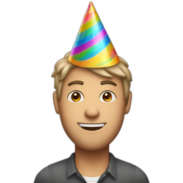 party hat man emoji