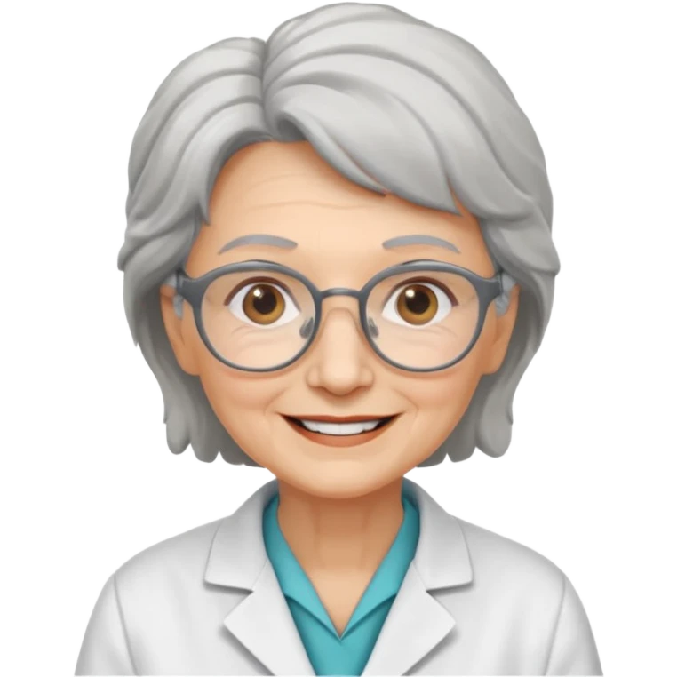 scientist professor old woman emoji