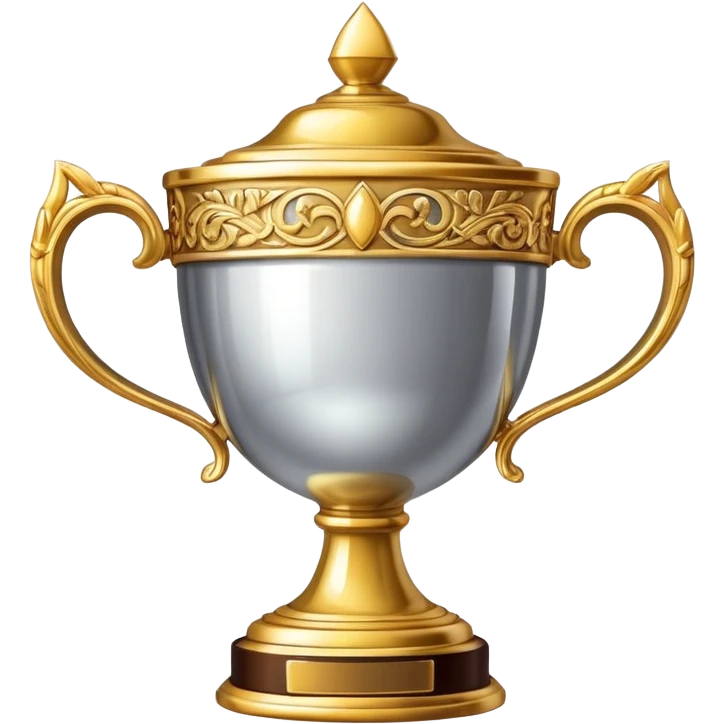 trophy cup with gold handles emoji