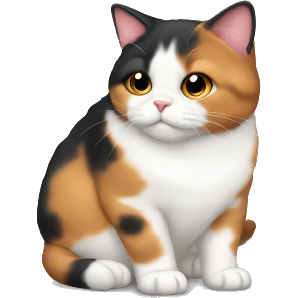 Fat calico emoji