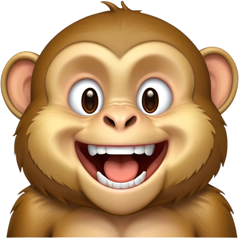 Monkey laughing emoji