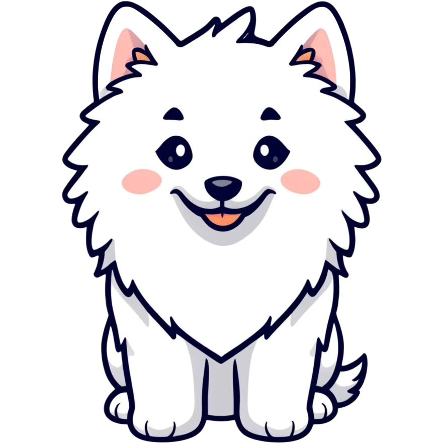 American Eskimo dog emoji