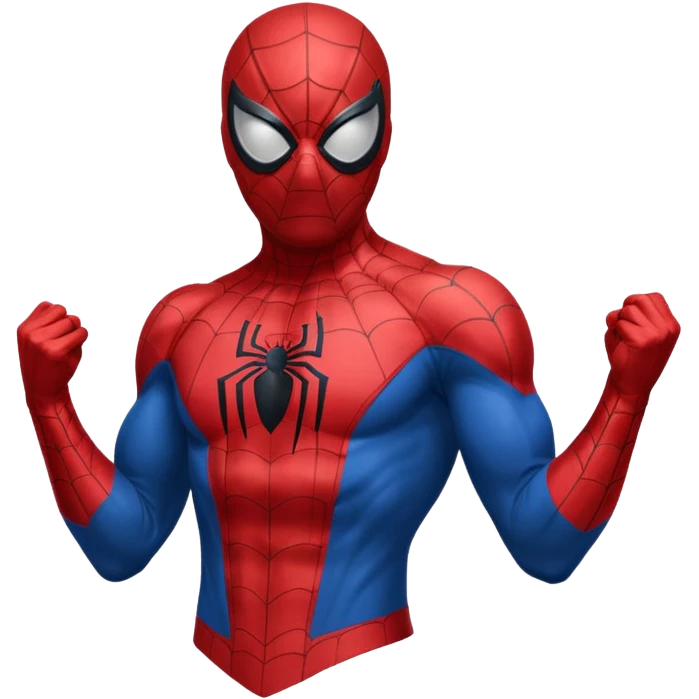 An spiderman, shoulder up
 emoji