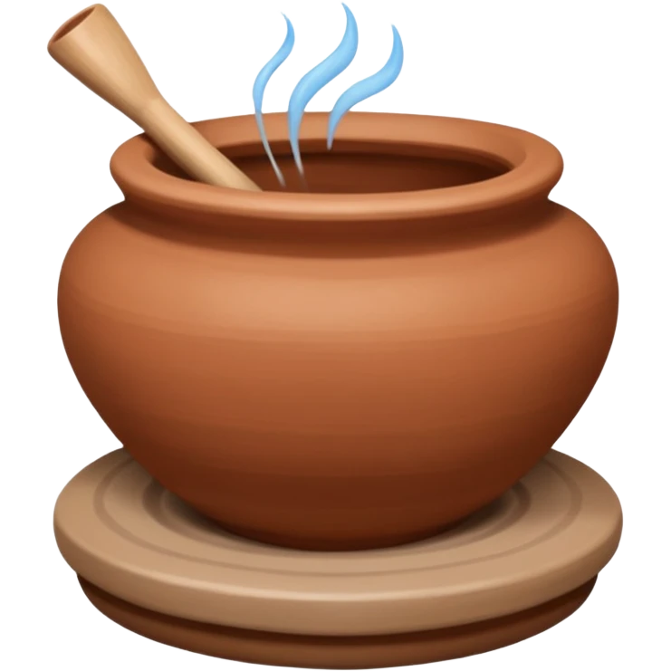 Making wheel-thrown and hand-built pottery emoji