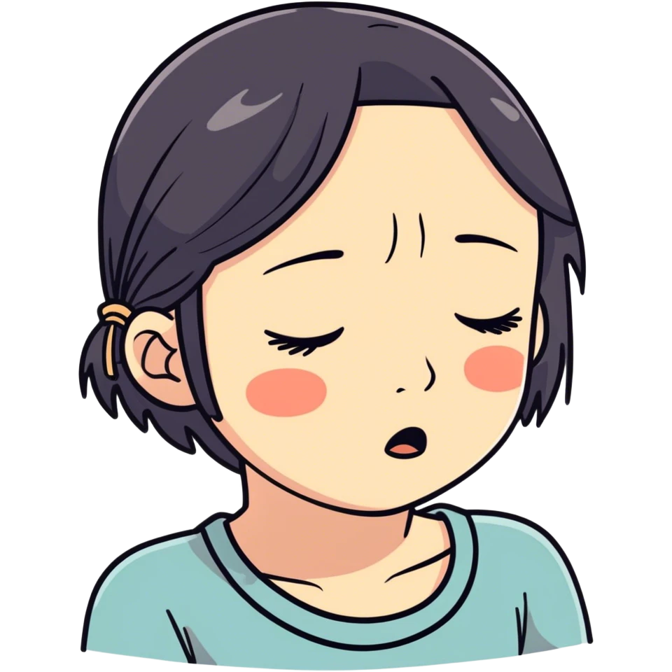 Heartbroken crying girl  emoji