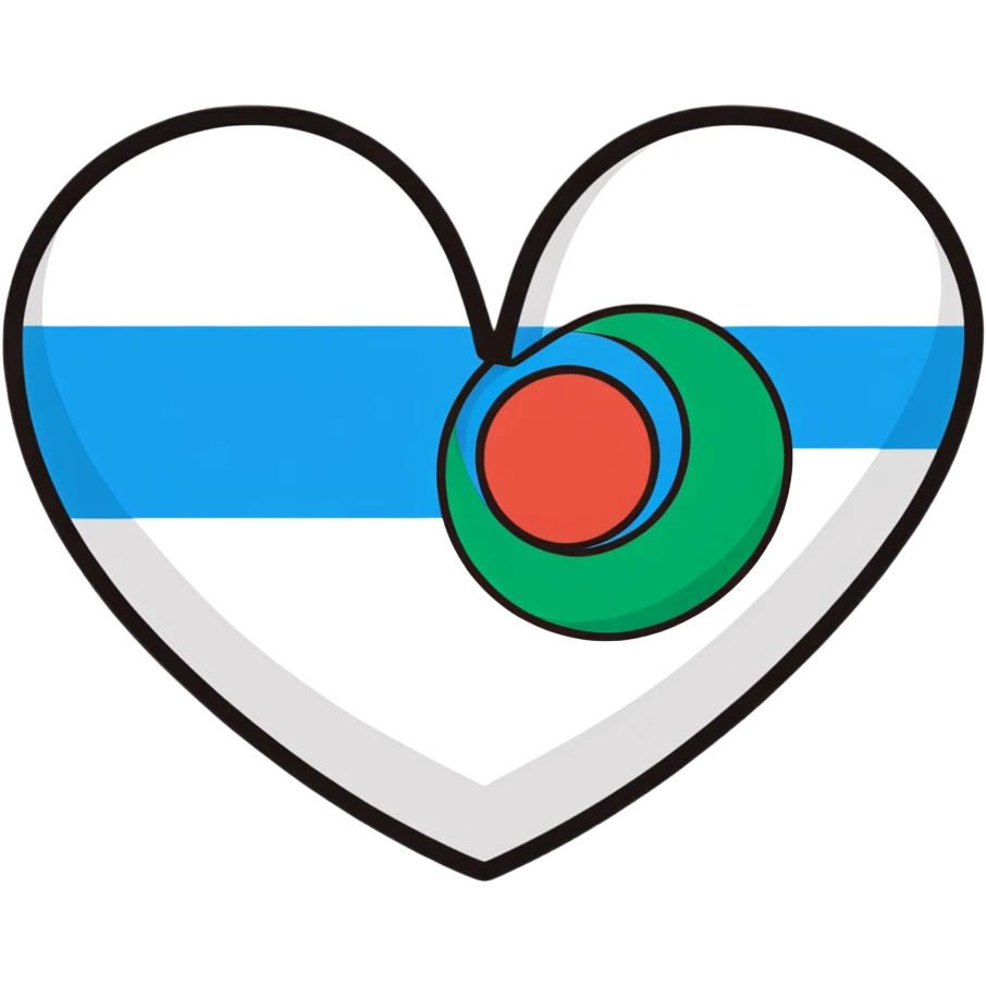 Uzbekistan flag heart emoji