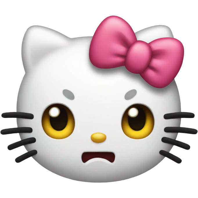 hello kitty mad emoji