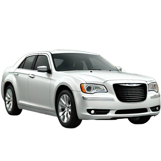Chrysler 300 sedan but Christmas edition  emoji