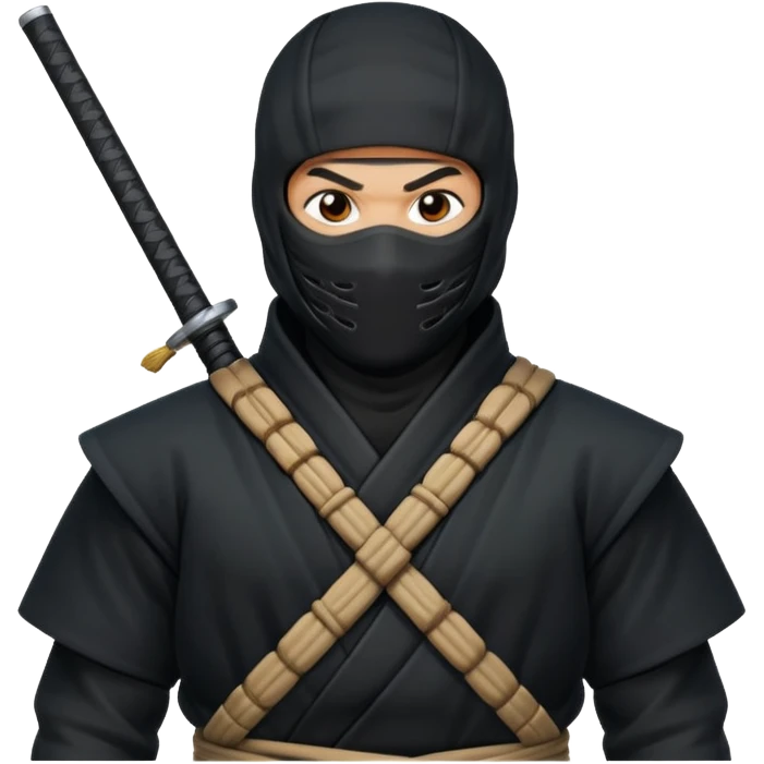 ninja, back view emoji