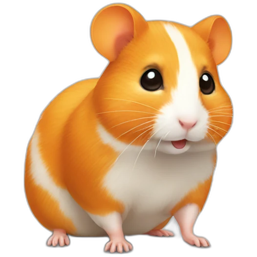 Orange hamster  emoji