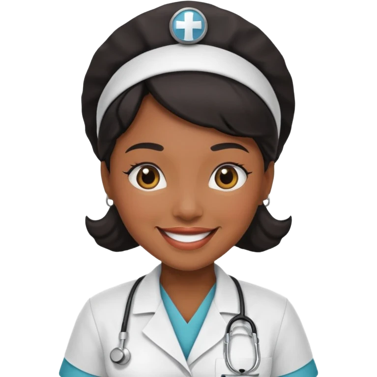 Black nurse emoji