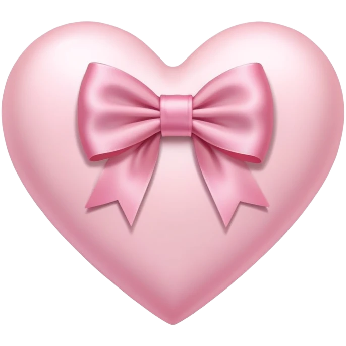 Light Pink heart growing with bow emoji