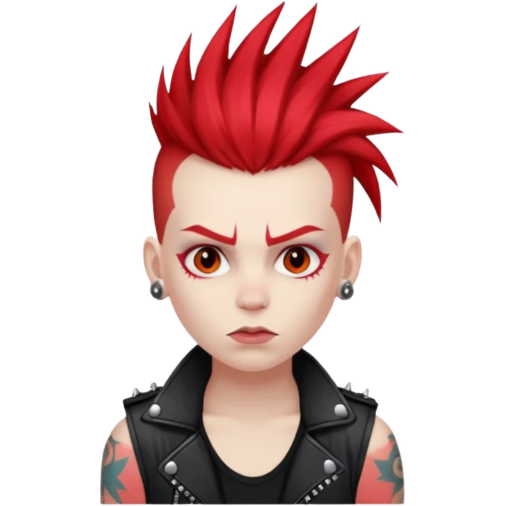 a punk rocker emoji
