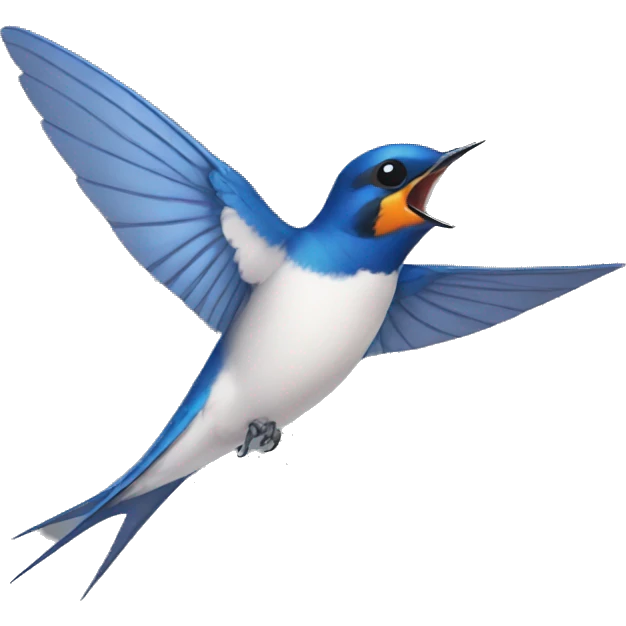swallow bird tail emoji