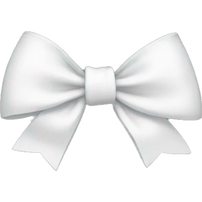 white bow emoji