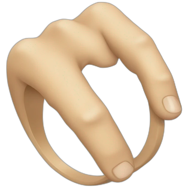 Bague au doigt emoji
