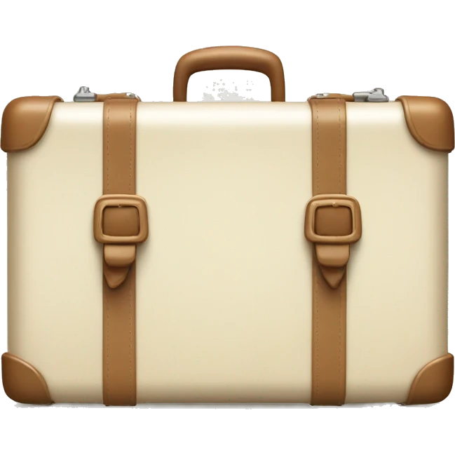 Cream colored suitcase set emoji
