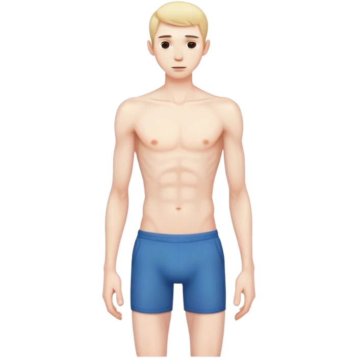 skinny male body no abs emoji
