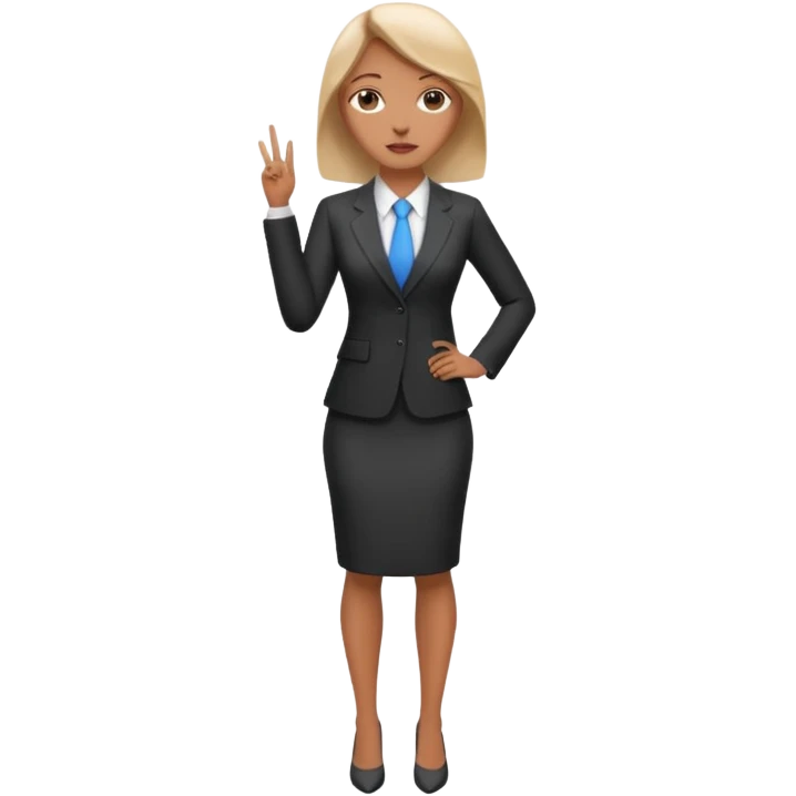 LAdy Boss, different pose, full body emoji