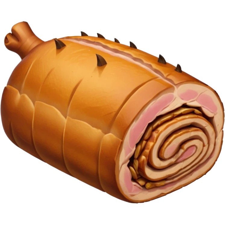 a roasted joint of pork emoji emoji
