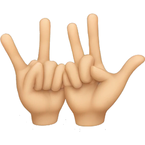 Two small little fingers that are used emoji
