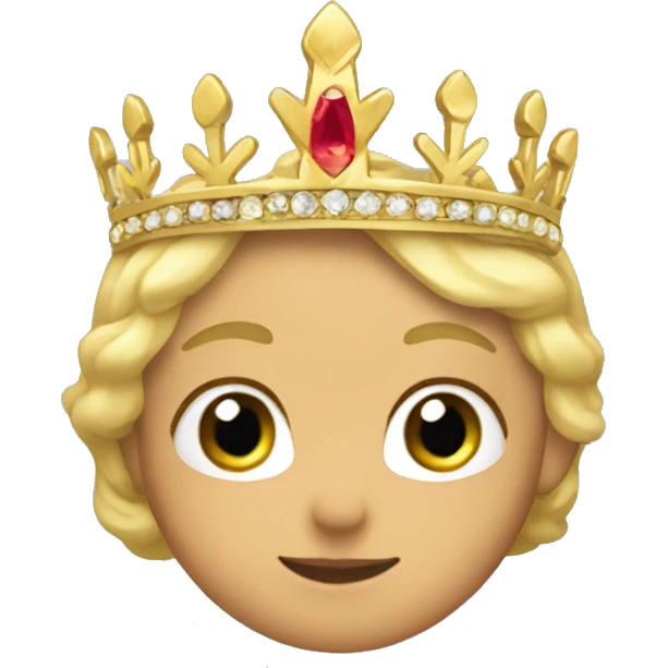 dainty gold tiara  emoji