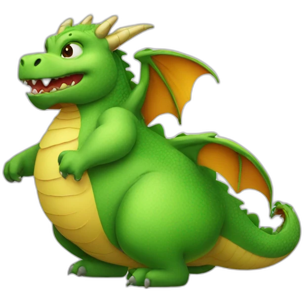 Fat dragon emoji