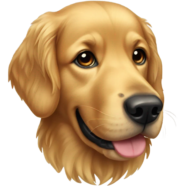 Dark golden retriever  emoji