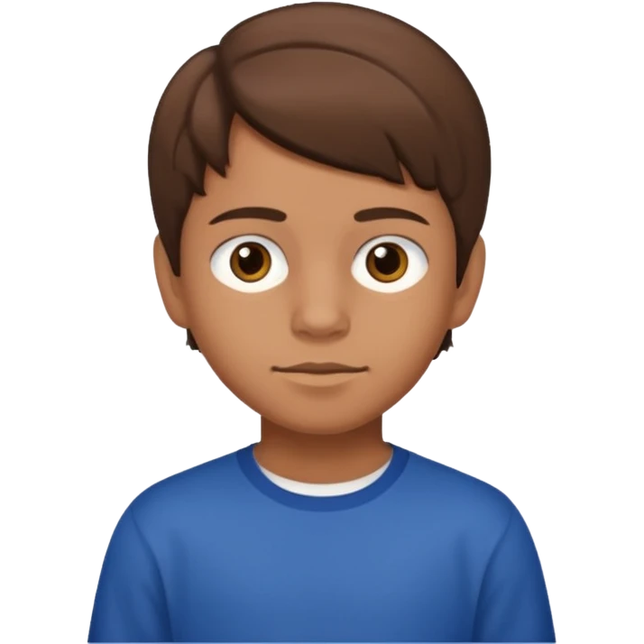A 12 year old mexican boy with brown hair  emoji
